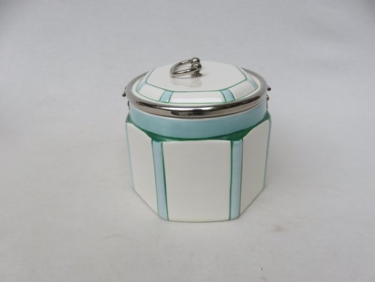 Vintage Art Deco Ceramic Pastry Box-EY-824232