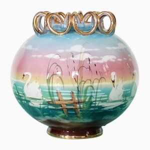 Vintage Art Deco Ceramic Vase, Italy, 1940s-HUY-1748883