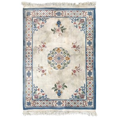 Vintage Art Deco Chinese White Field Rug-YMM-1131338