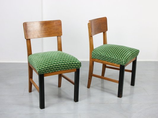 Vintage Art Deco Dining Chairs, Set of 2-HGJ-861970