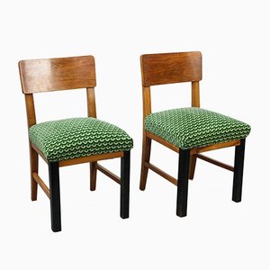 Vintage Art Deco Dining Chairs, Set of 2-HGJ-861970