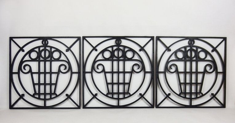 Vintage Art Deco Garden Fences, Set of 5-LW-1173125