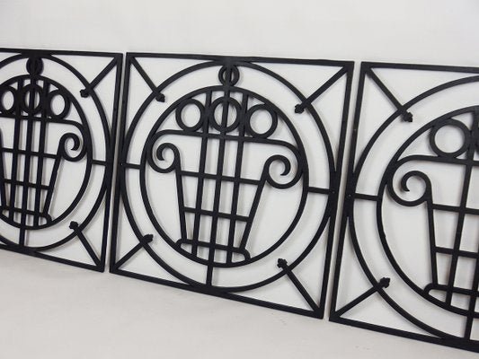 Vintage Art Deco Garden Fences, Set of 5-LW-1173125