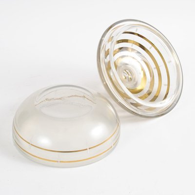 Vintage Art Deco Glass Candy Box from Gebrüder Podbira Haida-IXK-547109