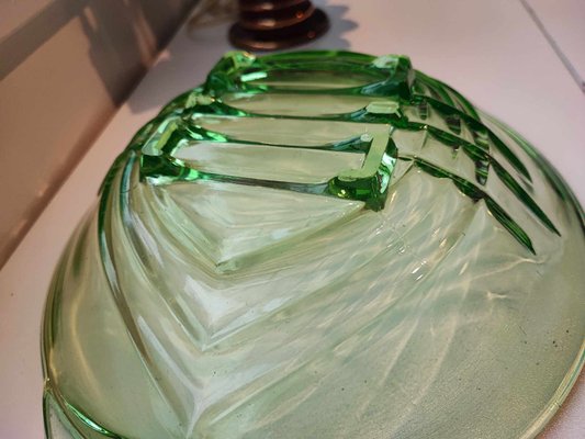 Vintage Art Deco Green Platter, 1930s-CAQ-2033731