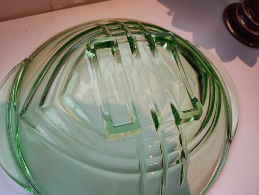 Vintage Art Deco Green Platter, 1930s-CAQ-2033731