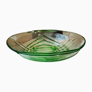 Vintage Art Deco Green Platter, 1930s-CAQ-2033731