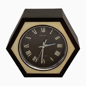 Vintage Art Deco Hexagon Table Clock from Seiko-WUW-1816636