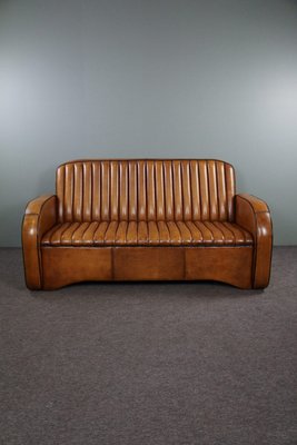 Vintage Art Deco Leather Sofa-HPP-1718842