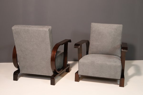 Vintage Art Deco Lounge Chairs, 1930s, Set of 2-HXT-2035957