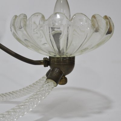 Vintage Art Deco Murano Glass Chandelier-YNQ-602933