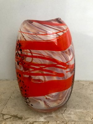 Vintage Art Deco Murano Vase, 1940s-NOU-636258