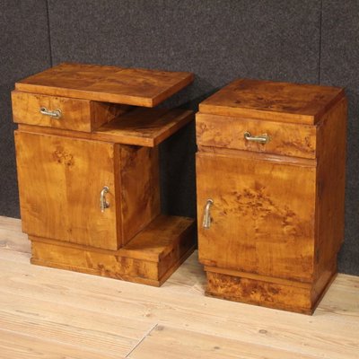 Vintage Art Deco Nightstands, 1950, Set of 2-RP-2041847