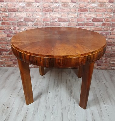 Vintage Art Deco Round Extentable Dining Table, 1930s-SYO-2016589