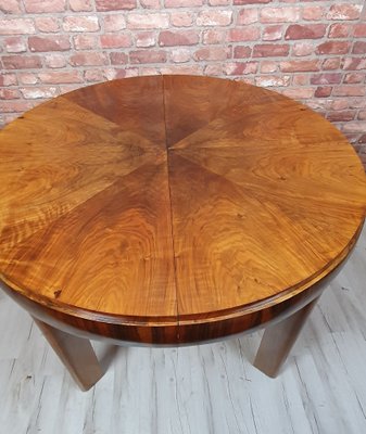 Vintage Art Deco Round Extentable Dining Table, 1930s-SYO-2016589