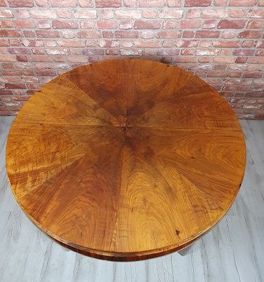 Vintage Art Deco Round Extentable Dining Table, 1930s-SYO-2016589