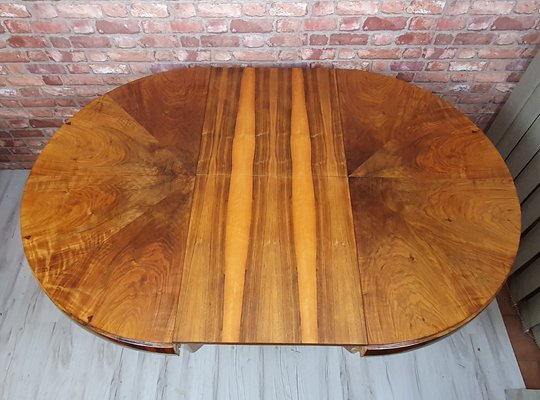 Vintage Art Deco Round Extentable Dining Table, 1930s-SYO-2016589