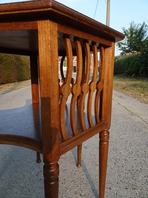 Vintage Art Deco Table in Swirled Walnut, 1930s-AWL-1373726