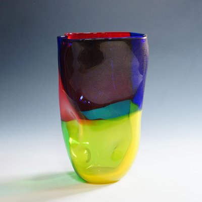 Vintage Art Glass 4 Quarti Series Vase attributed to Seguso Viro, 1990s-KJP-1813100