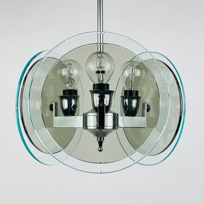 Vintage Art Glass Pendant Lamp by Fontana Arte, 1970s-WQC-1719364