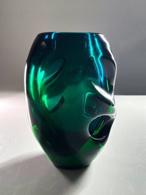 Vintage Art Glass Vase by Jindrich Beraneck, 1950s-LBS-1768315