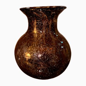 Vintage Art Glass Vase in Brown Effeso by Ercole Barovier, 1968-SZM-1752477