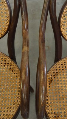 Vintage Art Nouveau Bistro Chairs from Thonet, Set of 4-HPP-2034388