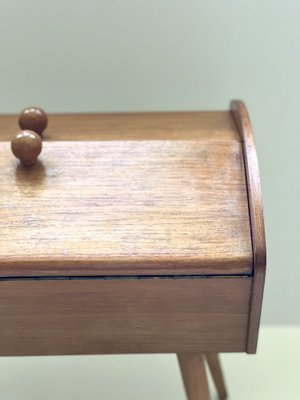 Vintage Ash Sewing Box, 1960s-ALG-1289314