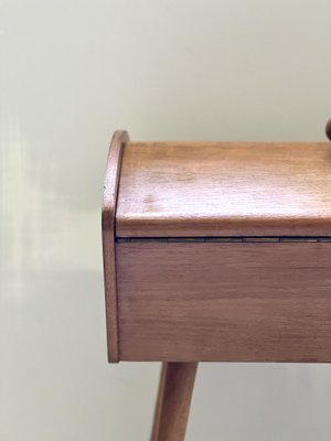 Vintage Ash Sewing Box, 1960s-ALG-1289314