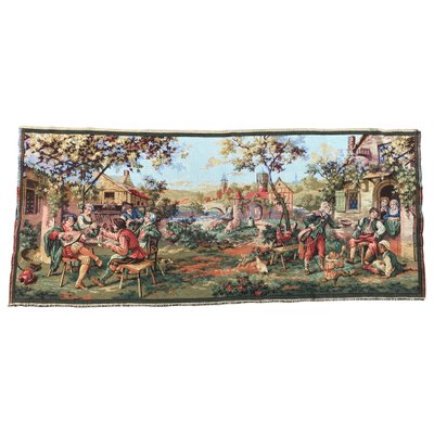 Vintage Aubusson Style Jacquard Tapestry-YMM-1061834