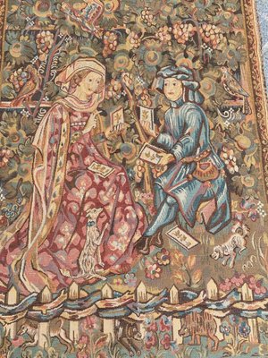 Vintage Aubusson Style Jacquard Tapestry-YMM-1062291