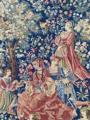 Vintage Aubusson Style Jaquar Tapestry-YMM-1139895