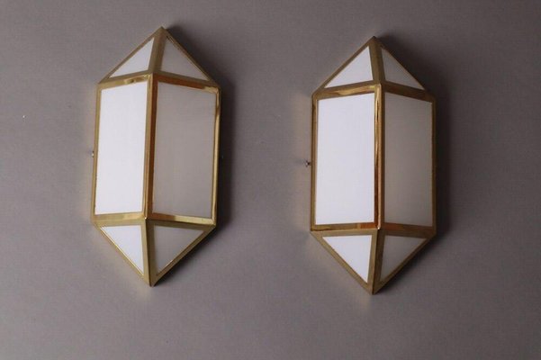 Vintage Austria Luminated Wall Lamp from Wilhelm Vest, 1950s, Set of 2-ESB-1376879