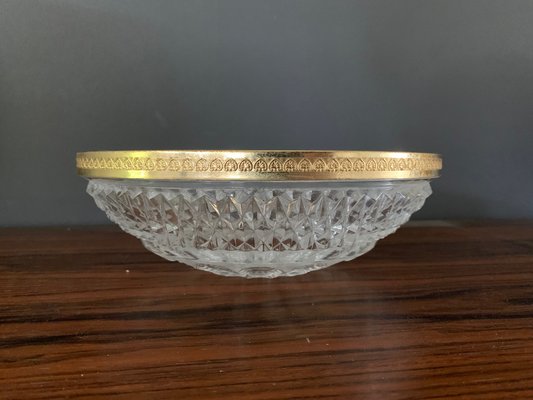 Vintage Baccarat Crystal Cut Bowl with Diamond Tip-XQY-1407174