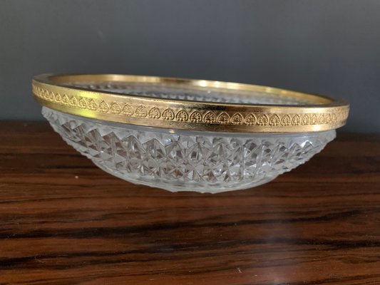 Vintage Baccarat Crystal Cut Bowl with Diamond Tip-XQY-1407174