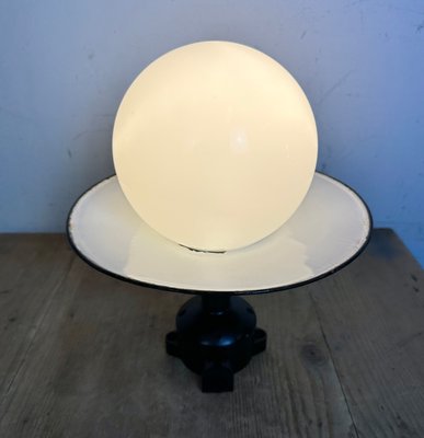 Vintage Bakelite Ceiling Light with Enamel Shade, 1960s-CGF-1719453