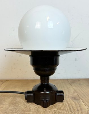 Vintage Bakelite Ceiling Light with Enamel Shade, 1960s-CGF-1719453