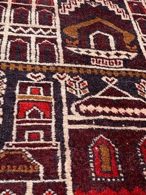 Vintage Baluch Hand-Knotted Afghan Rug-YMM-1161706