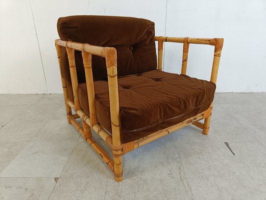 Vintage Bamboo Armchair, 1960s-IRH-1818547