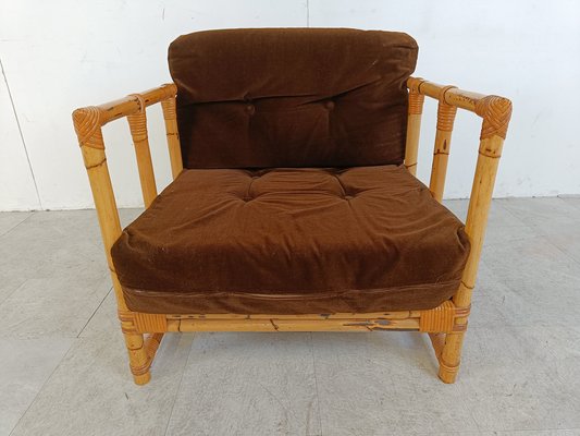 Vintage Bamboo Armchair, 1960s-IRH-1818547