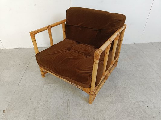 Vintage Bamboo Armchair, 1960s-IRH-1818547