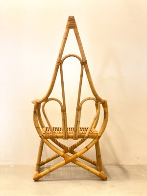 Vintage Bamboo Armchair, 1970s-NPC-1325172