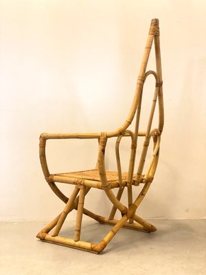 Vintage Bamboo Armchair, 1970s-NPC-1325172