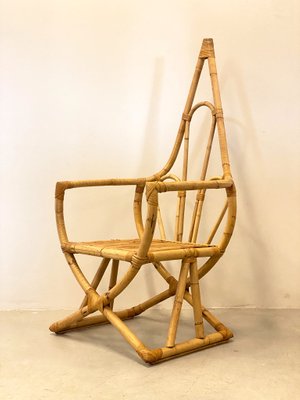 Vintage Bamboo Armchair, 1970s-NPC-1325172