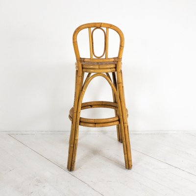 Vintage Bamboo Bar Stool-UPW-865886