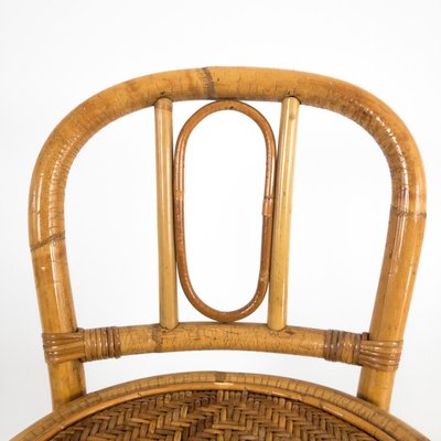 Vintage Bamboo Bar Stool-UPW-865886