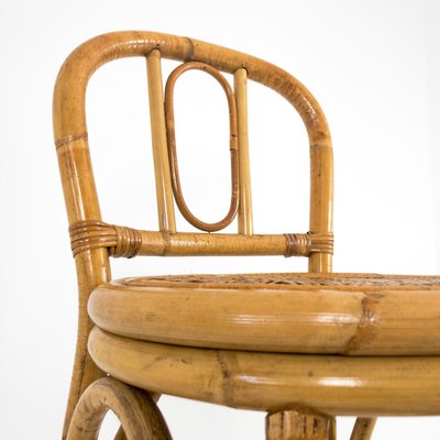 Vintage Bamboo Bar Stool-UPW-865886