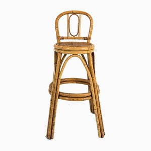 Vintage Bamboo Bar Stool-UPW-865886