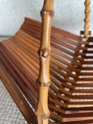 Vintage Bamboo Basket, 1960s-QJM-1598682