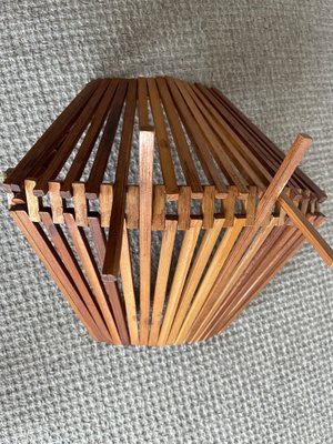 Vintage Bamboo Basket, 1960s-QJM-1598682